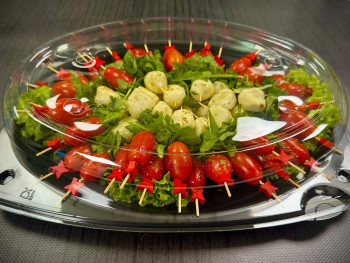 Πιατέλα 30 τμχ mini sticks caprese