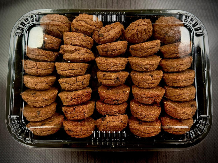 Πιατέλα 35 τμχ μικρά μπισκότα κακάο - choco chips