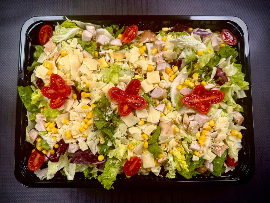 Σαλάτα catering κοτόπουλο σίζαρς 10 ατόμων