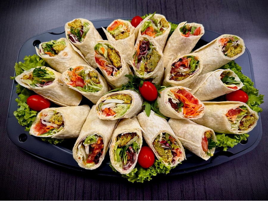 Πιατέλα 20 τμχ τορτίγιες vegan φαλάφελ