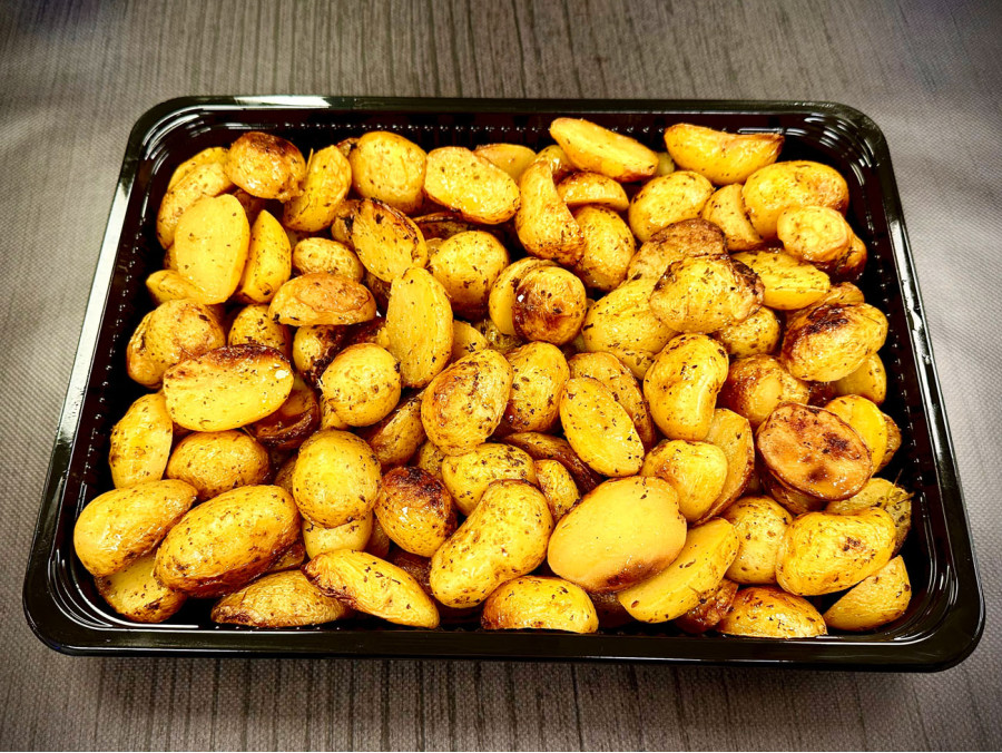 Πατάτες baby φούρνου με δενδρολίβανο για 10 άτομα