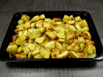 Baked potatoes with lemon & oregano for 10 people